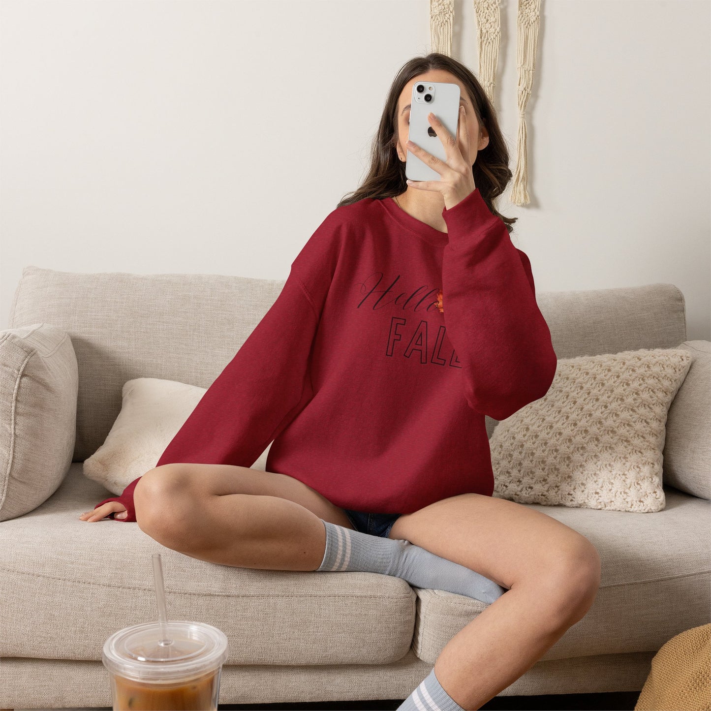 Fall Leaf Crewneck Sweatshirt