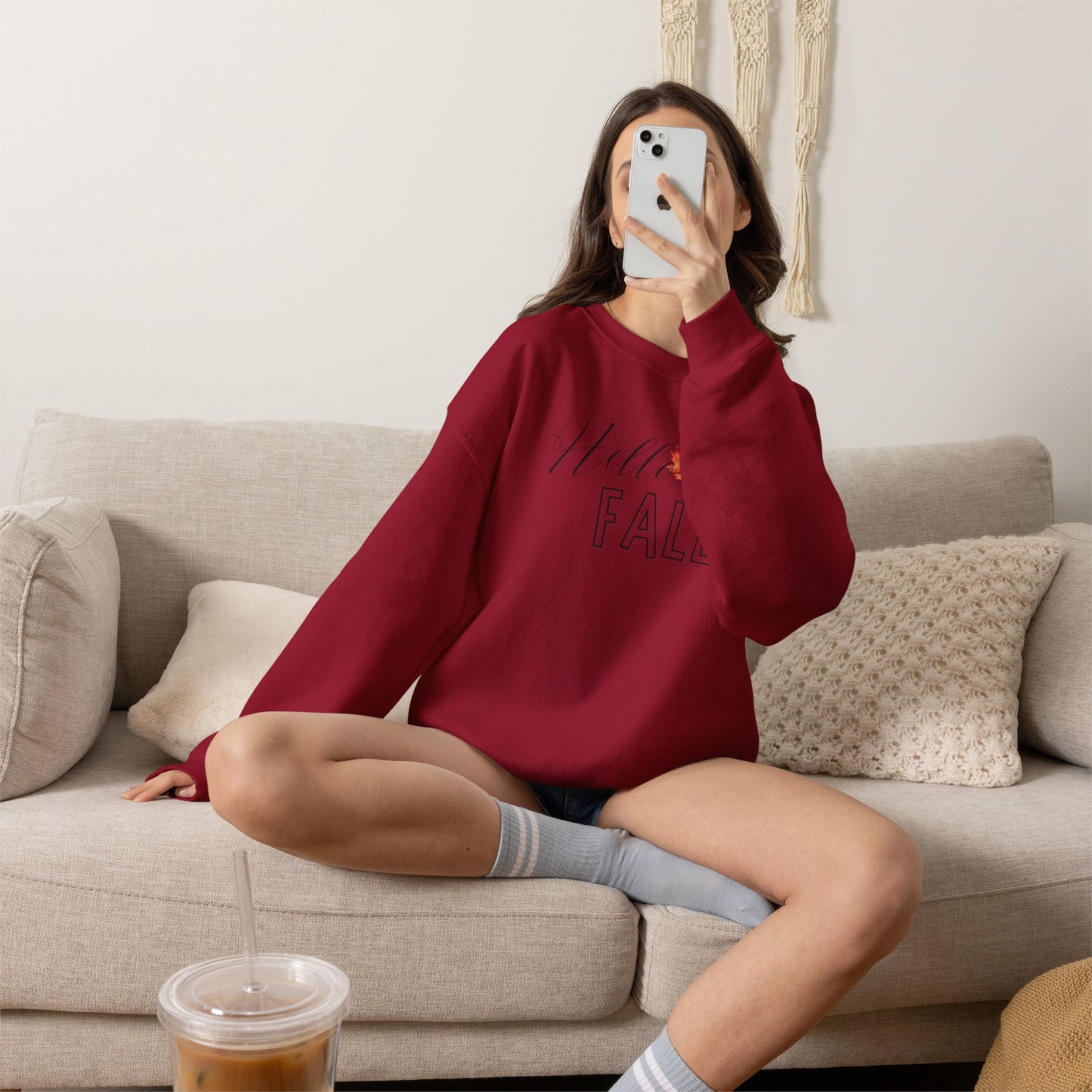 Fall Leaf Crewneck Sweatshirt